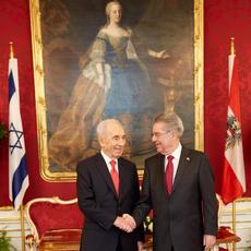 Staatsbesuch des israelischen Stattspräsidenten Shimon Peres in Österreich 310314